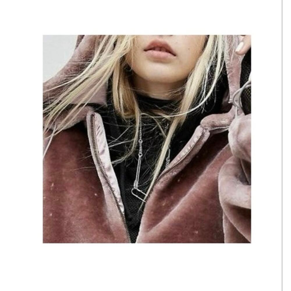Story Of Lola Jacket Coat Womens Size Medium Mauve Pink